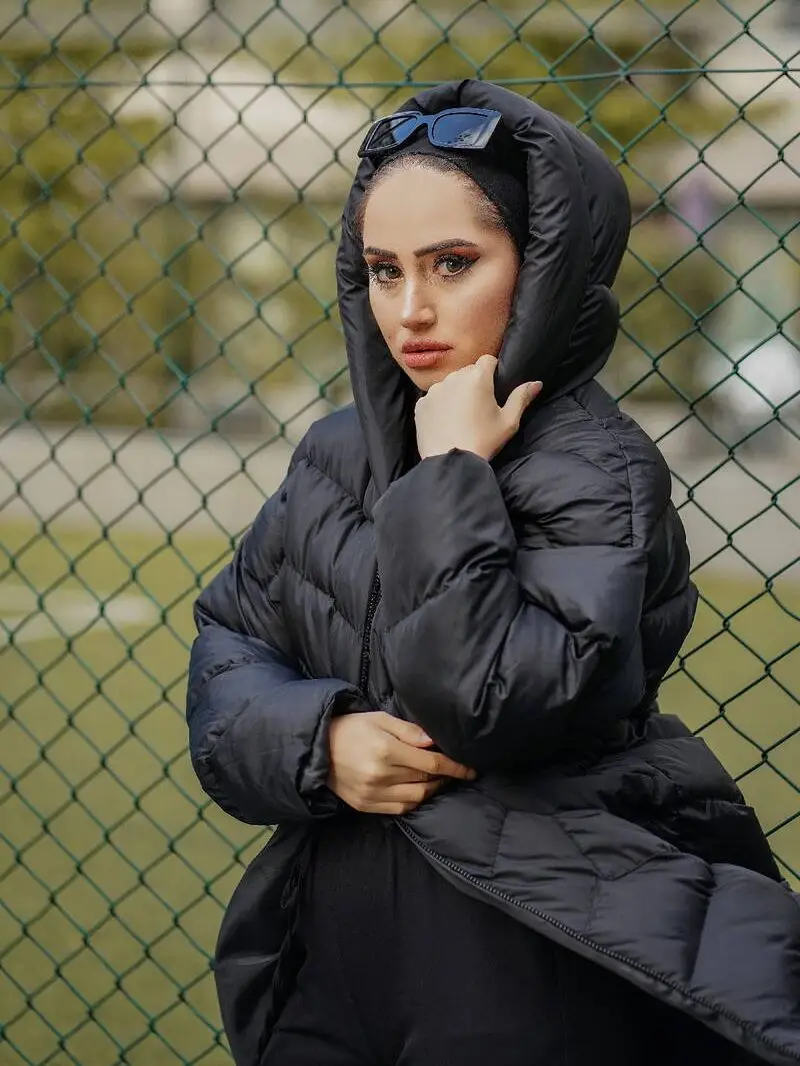Indien modbydeligt blok Rabat Hijap kvinde vinter pels Hætteklædte Lang Oppustelige Jakke Muslimske  kvinder tøj kvinder vinter jakke, lange hijab kvinde jakke tyrkiet ~  Traditionelle og kulturelle bære / Spotonjobs.dk