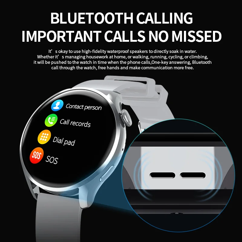 Rabat HW66 Smart Ur Mænd Kvinder Bluetooth Opkald Tilsluttet GTR 3 GTS 2 AMOLED SmartWatch HD-Skærm Blodtryk For Xiaomi ~ Bærbare enheder / Spotonjobs.dk