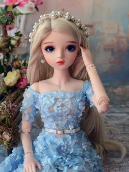 1/3 Elsa prinsesse bjd dukke gaver til pige Dukke Med Tøj Skift Øjne Xmas Dukke Bedste Valentine ' s Day Gave Håndlavet Skønhed Toy
