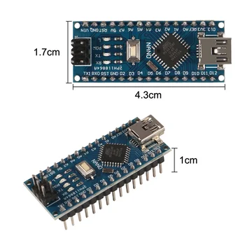 10stk/masse Mini Nano V3.0 Atmega328p 5v 16m Micro Controller Board Modul Egnet Til Arduino Tilbehør