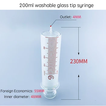 150 ml/200/250/300 ml/500 ml/1000ml Alle Glas Sprøjter Store Pølse-Enhed Glas Prøve Emhætte Glas Injector Store Kaliber