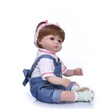 16 Tommer Silikone Reborn Babyer Legetøj til Børn Dukke Realistisk Dukke Genfødt Vinyl Boneca BeBe Reborn Dukke til Pigerne Juguetes