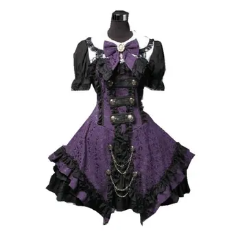 18 Århundrede borgerkrig Southern Belle Kjole vintage Kjole/Victorianske kjoler/O-hals Lolita kjole US6-26 SC-1207