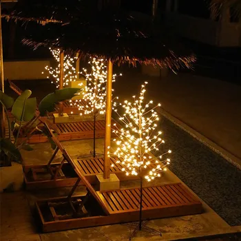180CM Høj Kunstige LED Cherry Blossom Lys Træ Romantisk Varm Hvid Udendørs Have Dekorative Landskab Lampe Dropshipping