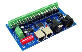 18CH Kanaler 3A/Ch DMX512 med XLR RJ45 Let DMX LED-Dekoder,18CH DMX Controller Controller,Lysdæmper,Kørsel Til Led RGB Strip