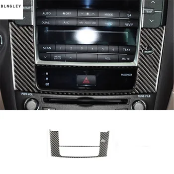 1pc Epoxy lim ægte carbon fiber korn Central kontrol navigationspanelet dekoration dækning for 2006-2012 Lexus ER 300 250 CFSPORT