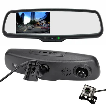 2 In1 Bil Parkering Bistand Registrere System CCD Night Vision Bil førerspejlets Kamera + Special Beslag 1080P Bil DVR Optage Skærm