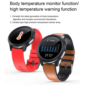 2020 Mænd Kvinder PPG+EKG-Smart Ur kropstemperatur Smartwatch Vandtæt Respiration Sats BP BO Skærmen Sports Fitness Tracker