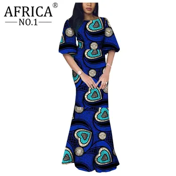 2020African Fest kjoler til Kvinder Formelle Maxi Kjole ankara print dashiki tøj efteråret høj kvalitet plus size vintageA722582