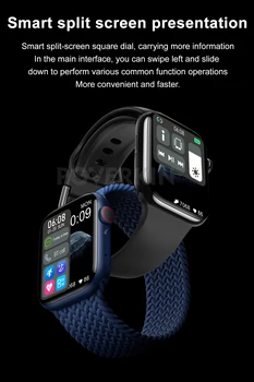 2021 Smart Ur 44mm Mænd Kvinder Smartwatch Trådløs Opladning DIY Se Ansigt Til Apple Android PK Hw16 W46 Serie 6 7