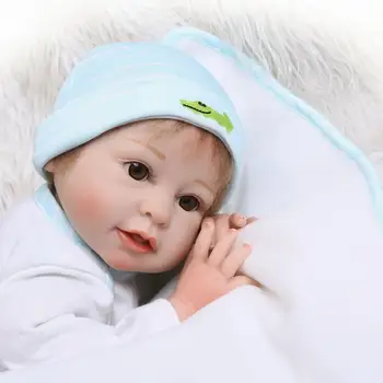 22Inch Bebe Reborn Baby dreng Livagtig Dukke Nyfødte Baby Legetøj For Børn Julegave Og Fødselsdagsgave Dukke Legetøj