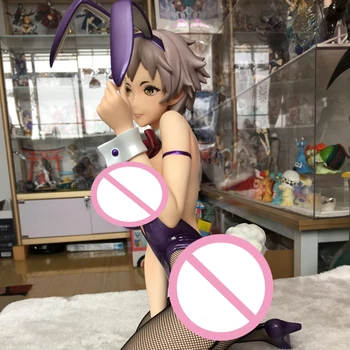 26cm AnimeBunny Pige Chikuri Action Figur Miss Black Smuk Pige med Kanin Øre Knælende PVC Samling Model Doll Toy Gave