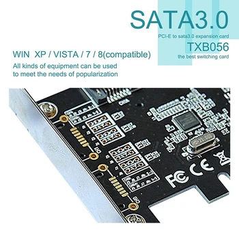 2stk Hurtig til at SATA3.0 2-Port-SATA III-Controller-Kort Adapter Riser-Kort, PCIE-Pci-E-SATA-Pcie-IDE-Kort Adapter