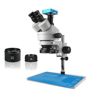 3,5 X-90X Zoom Trinokulartubus Stereo-Mikroskop og 56LED Objektiv HDMI Digita mikroskop-Kamera til Telefonen PCB Lodning Reparation