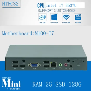 3 Års Garanti Billige DIY Mac Mini PC med Windows Forudinstalleret HTPC 1080P Intel Core i7-3537U 3.1 GHz, 2GB Ram 128GB SSD 300 M Wifi
