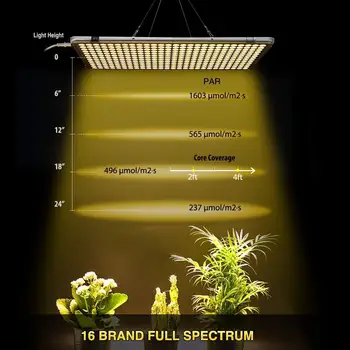 338led Indendørs Led-3000W 3500K Fold Grow Light Panel Full Spectrum Phyto-Lampe Til Blomster Lampe For Planter, Varm Hvid Led-lampe