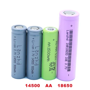 40PCS 14500 batteri 3,7 V 900mAh Genopladeligt Li-ion Batteri til LED Lommelygte akkumulator-Batteri batteriet reelle kapacitet