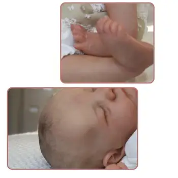 48cm Hånd-malet Genfødsel Toy Levi Preemie Mandlige Baby Gaver Rigtig Søde Baby Naturtro Nuttede Rigtig Dreng Hår Livagtige og Naturtro S V5P9