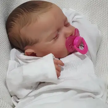 49CM Sovende Loulou Størrelse Baby Doll med Genesis Maling af Høj Kvalitet 3D huden i flere Lag Maling Synlige