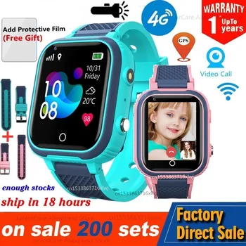 4G Smart Ur Børn Kamera, GPS, WIFI IP67 Vandtæt Barn Studerende Smartwatch Video Opkald Overvåge Tracker Placering Telefon Ur