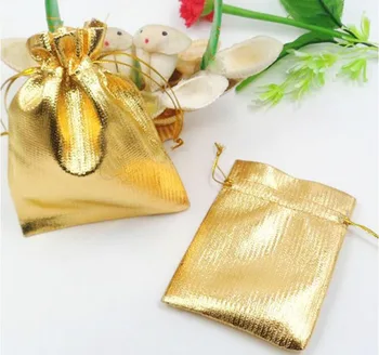 500pcs 13*18cm guld tasker kvinde årgang snøre posen til Bryllup/Party/Smykker/Jul/Gave diy håndlavet Pose Emballage Pose