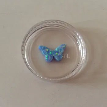 50STK/Masse 8.6*14.1 MM Syntetiske Opal Butterfly For arbejde i hånden Smykker OP26 Kornblomst Lab Oprettet Opal Butterfly