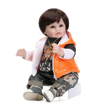 52cm Realistisk Baby Doll Naturtro Baby Dreng Dukker Silikone Reborn Babyer, Børn Dukke gave Blid Berøring bebe gave genfødt doll