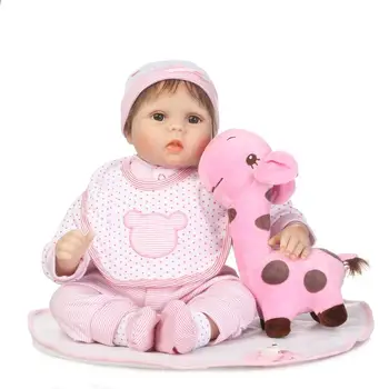55cm Bløde Reborn Baby Doll Smuk Pige Dukke Rigtige Touch-Vinyl Silikone Bedste Legetøj og gaver til Børn