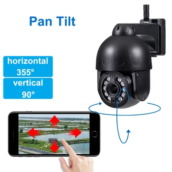 5MP IP-Kamera, 4G To-Vejs Audio Auto Tracking Menneskelignende Detection Alarm Farve Natten Metal Dome Sikkerhed Overvågning CCTV Kamera