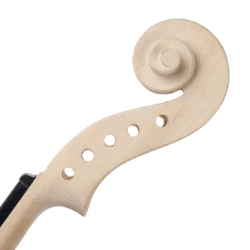 5PCS Ahorn Violin Hals + Fingerboard For 5 Strygere Violin DIY Udskiftning Violin Reservedele & Tilbehør