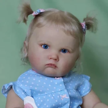 60CM CHARLOTTE Genfødt lille Barn Prinsesse Høj Kvalitet Hånd Maling i Flere Lag med Synlige Vener Dukke Toy