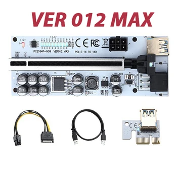 6STK VER012 PCIE Riser PCI Express-grafikkort (X16) USB 3.0-Hurtig Kabel VER012MAX GPU Riser For Video Riser-Kort PCI-E Til BTC Miner Minedrift