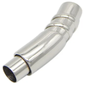 6mm 8mm Hul Bøjet Rør i Rustfrit Stål Magnetisk Clips Til Runde Læder Snor Armbånd Smykker at Gøre 10stk/masse BXGC-129