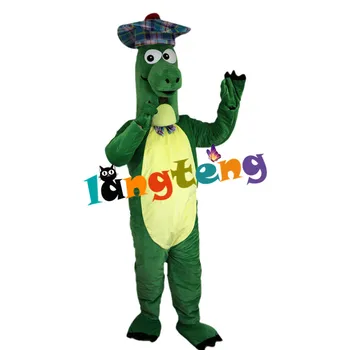 716 Grøn Dinosaur Iført en Hat Monster Maskot Kostume tegneseriefigur, der Passer Cosplay