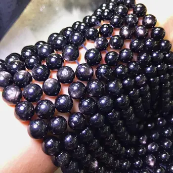 8 10 12 mm runde natursten Hyperstene perler velegnet til smykker armbånd DIY produktion