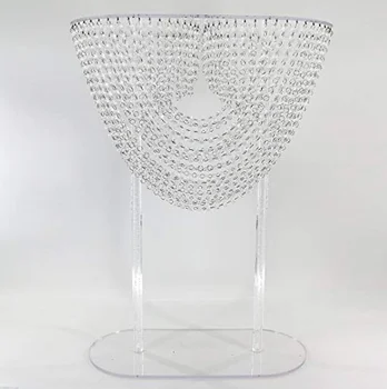 80cm Høj akryl crystal tabel centerpiece bryllup lysekrone blomst stå Bryllup Dekoration 4stk/masse