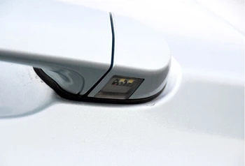 8STK/SÆT Carbon fiber Bil Side dørhåndtag Dække Med LED Hul Trim til BMW F32 F33 F36 4Door-