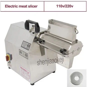 900W Elektriske Kød Pålægsmaskine Maskine 110/220V Kommercielle Rustfrit Stål Automatisk Kød Cutter Køkken Restaurant skæremaskine