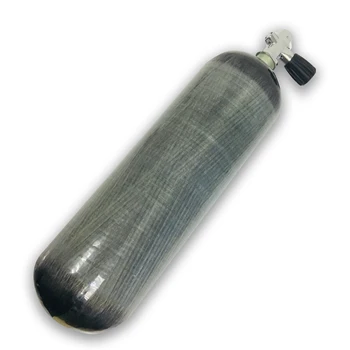 AC16851 6.8 L Composite-Carbon-Fiber Cylinder Paintball Pcp Tank 4500Psi Med Dykning Ventil Dykning Cylinder Scuba Luft Tank