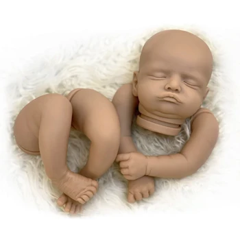 ACESTAR 18 Tommer Reborn Baby Doll Kit Naturtro Blød Simuleret Silikone Vinyl Umalet Blank DIY Dukker Kits for Begyndere # RGB57