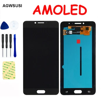 AMOLED LCD-For Samsung Galaxy C7 C7000 SM-C7000 LCD-Skærm Modul Touch Screen Glas Digitizer Sensor Montage