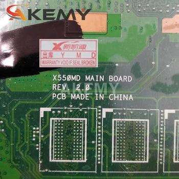 Akmey X550MD bundkort Til ASUS X550MJ Laptop bundkort X550M X550MD X552M Notebook bundkort testet N3540 GT820M/2GB