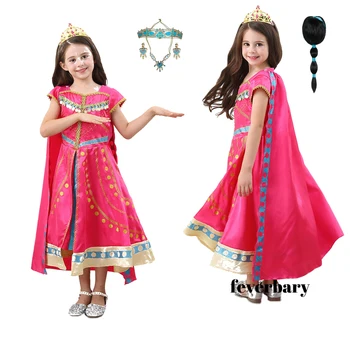 Aladdin ' s lamp jasmin cosplay Kostume til børn piger kjole prinsesse jasmine pige kjole rolle, kostume Kostume Performance