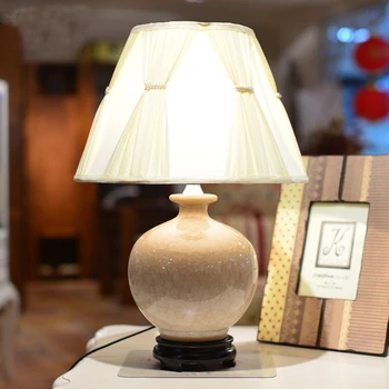 Amerikanske Landdistrikterne Ren Is Knæk Kreative Keramiske Moderne Bordlampe Til Hotel Dekoration