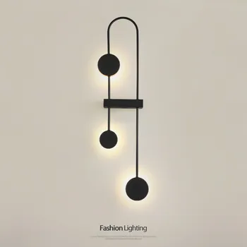 Art Loft Strygejern LED væglampe Kreative Nordiske Stue Spisestue Korridor Soveværelse Sengen Baggrund Væg Dekoration Belysning