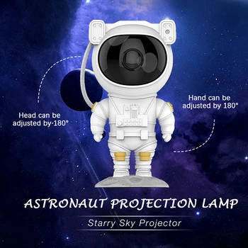 Astronaut LED Galaxy stjernehimmel Projektor Night Light bordlampe Indretning Pynt