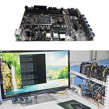 B250C Minedrift Bundkort med G3920 CPU+1XDDR4 8G 2133Mhz RAM+SATA Kabel 12XPCIE til USB3.0-Kort Slot yrelsen for BTC