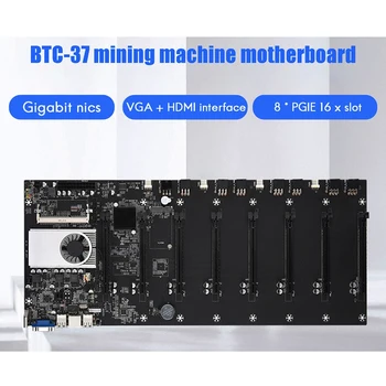 BTC-37 Minedrift Maskine Bundkort Understøtter 8XPCIE16X Billede-Kort Slot, DDR3-Hukommelse VGA+HDMI-Desktop Bundkort Minedrift