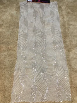 Beaed Lace Wedding Dress Broderi Stof Nigerianske Tekstil Afrikanske Trimning Blonder 10Yards/ Masse