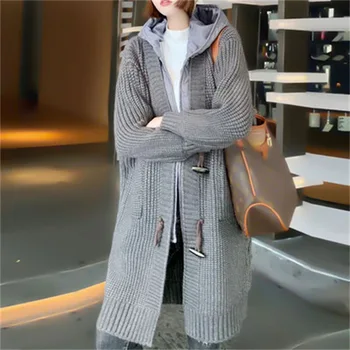 Bedst sælgende 2021 WomeFashionable Casual Løs Sweater Single Kvinde Breasted Cardigans, jakker 1569
